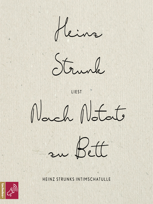 Cover image for Nach Notat zu Bett